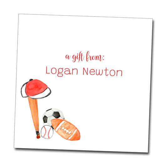 Personalized Enclosure Cards - Sports