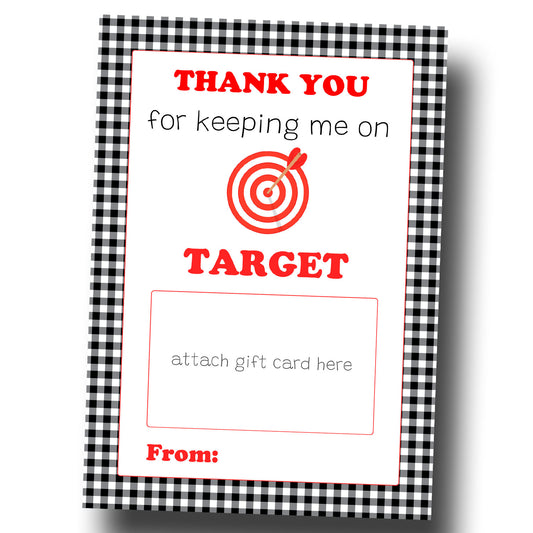 Gift Card Holder, teacher appreciation