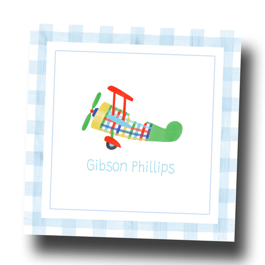 Personalized Enclosure Cards - Airplane