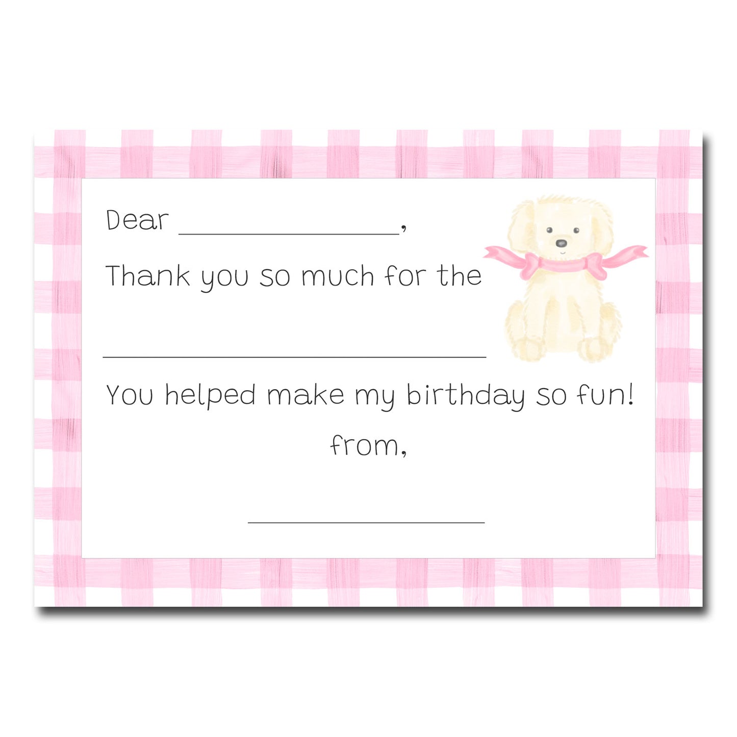 Thank You Notes, Puppy