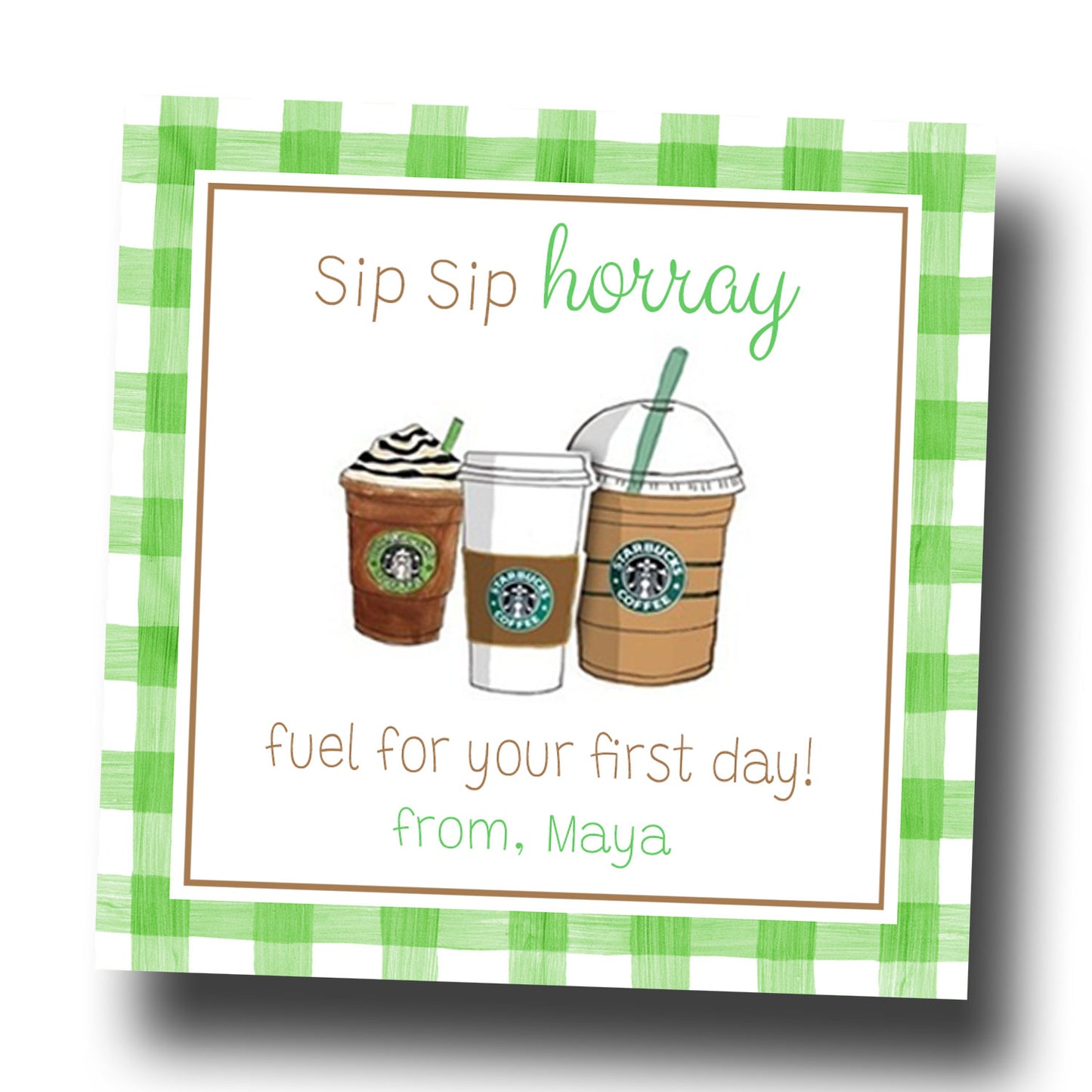 Personalized Gift Tags & Stickers, First Day Teacher Appreciation Tag