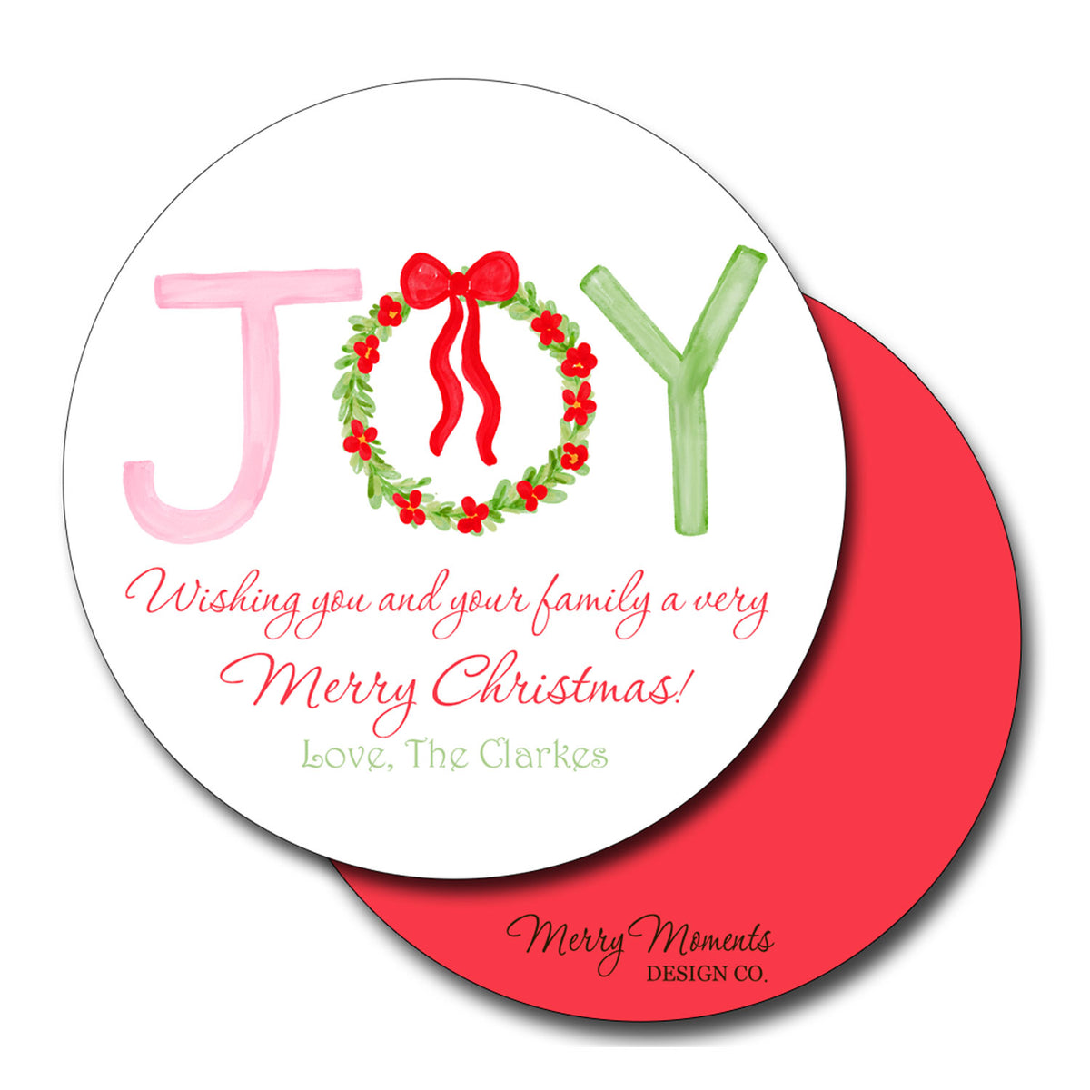 Christmas Gift Tags - JOY Round Tags