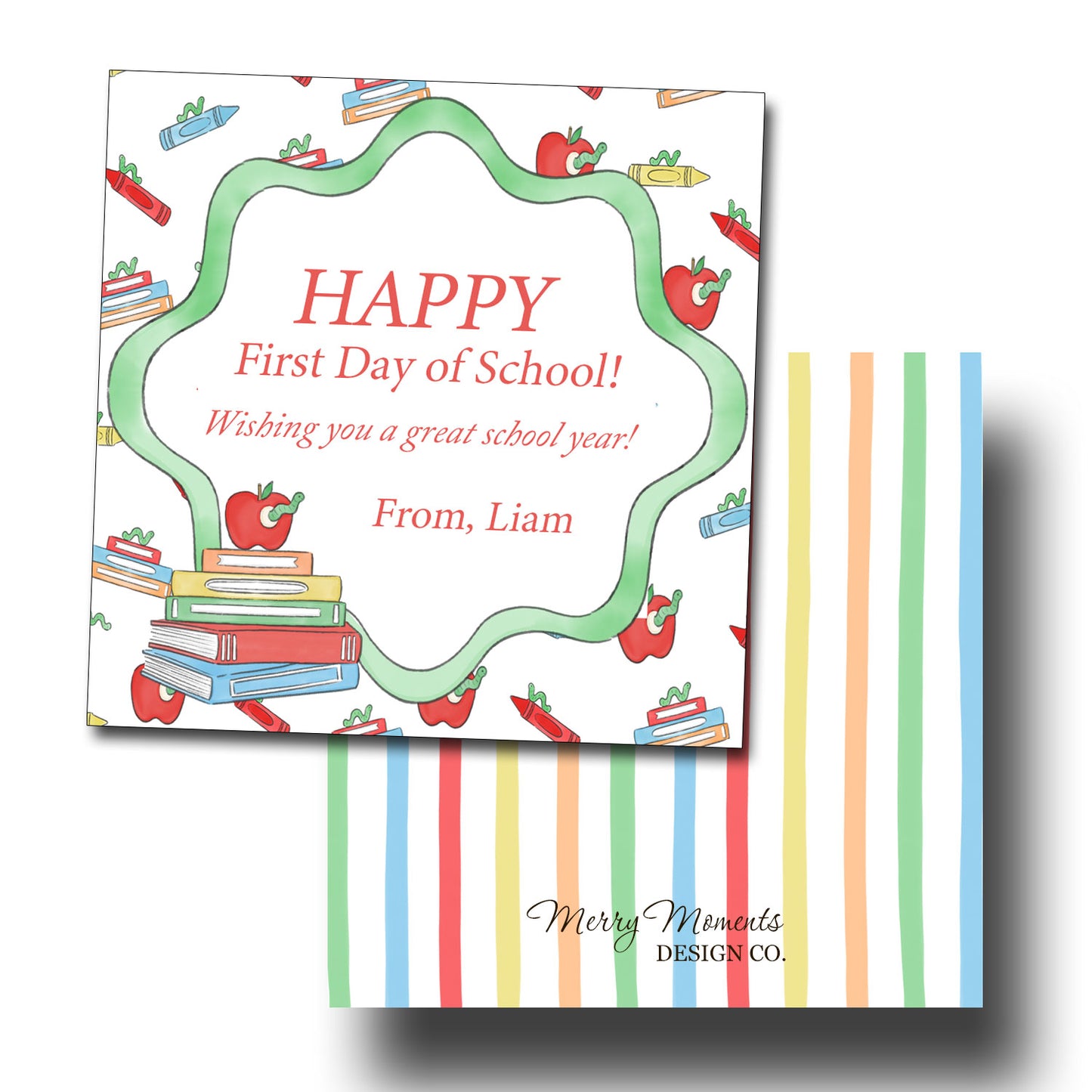 Personalized Gift Tags & Stickers, First Day Treat Tags