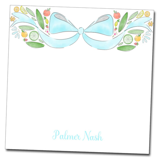 Personalized Notepad - Fruit Bow