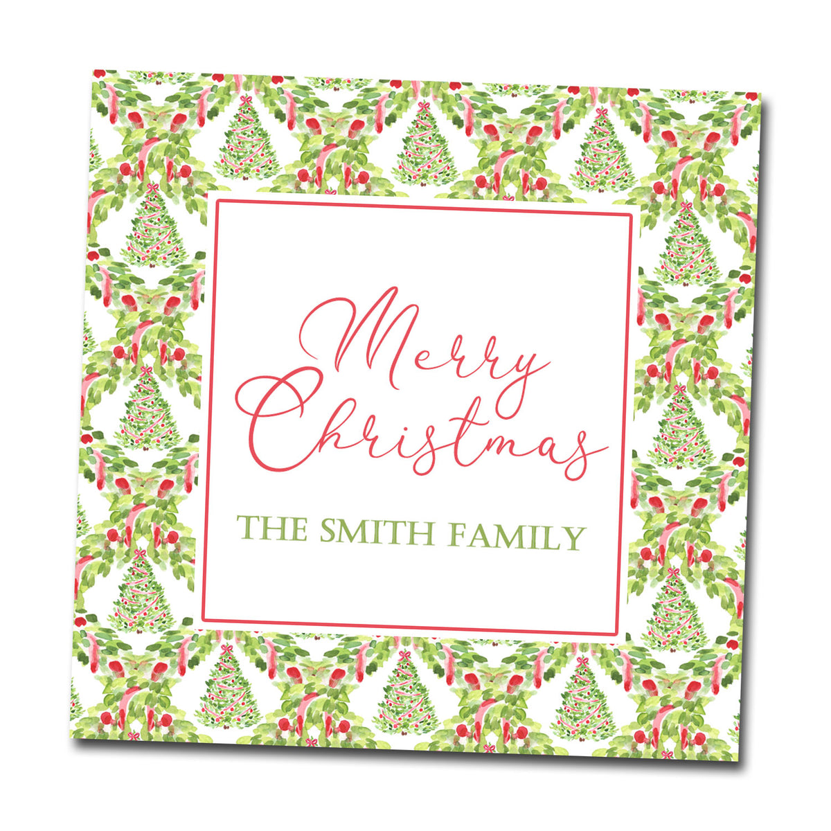Personalized Christmas Tree Gift Tags & Stickers