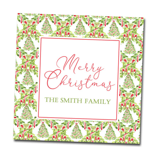 Personalized Christmas Tree Gift Tags & Stickers