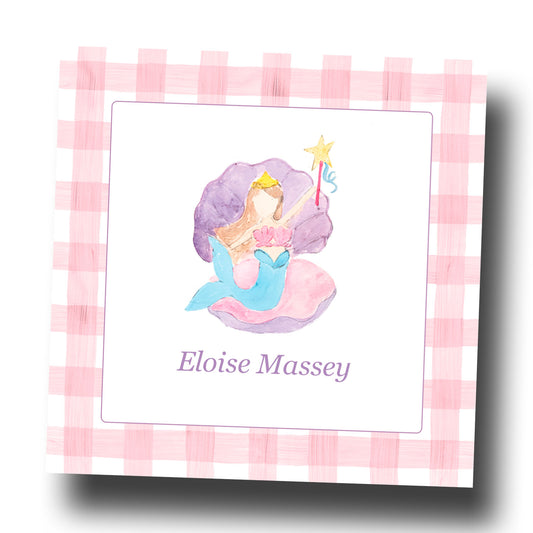 Personalized Enclosure Cards - Mermaid