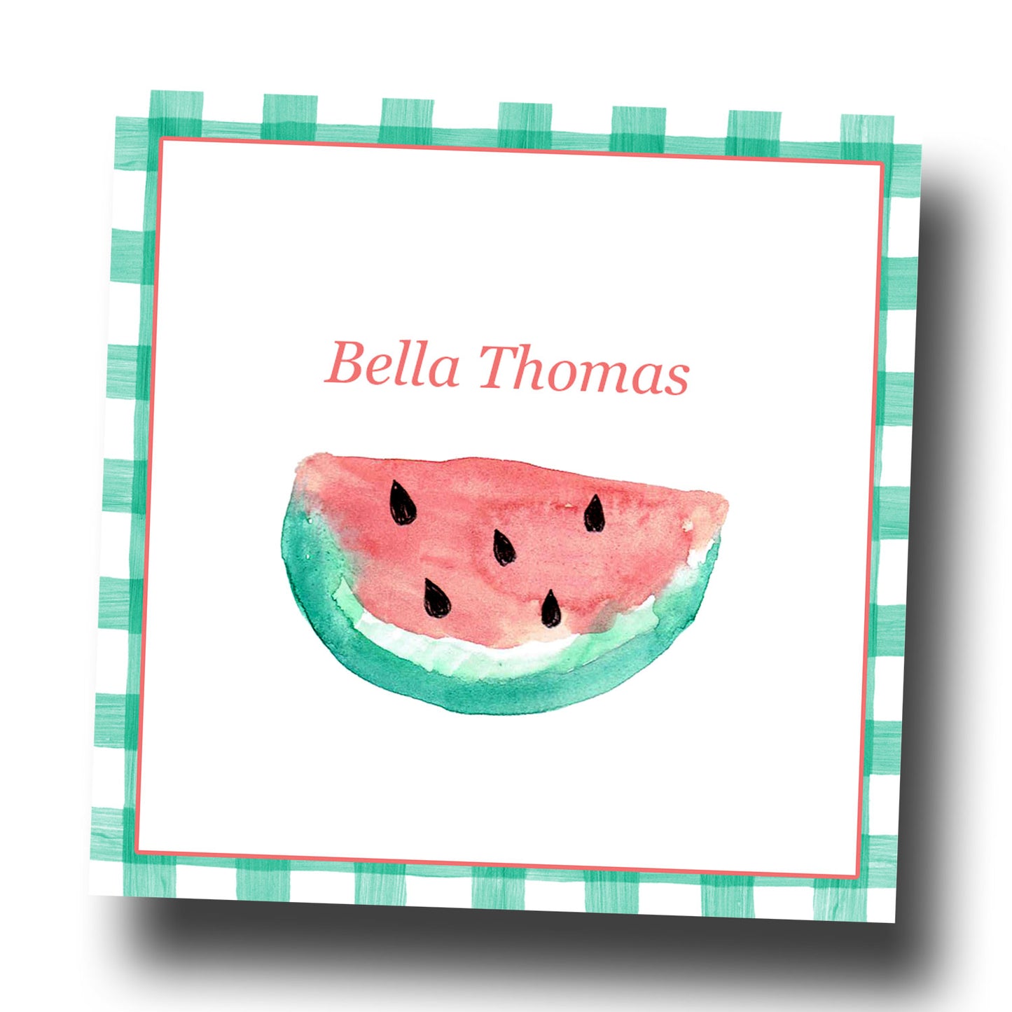 Personalized Enclosure Cards  - Watermelon