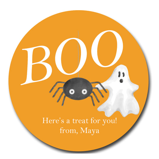 Boo Halloween Gift Tags