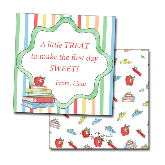 Personalized Gift Tags & Stickers, First Day Treat Tags