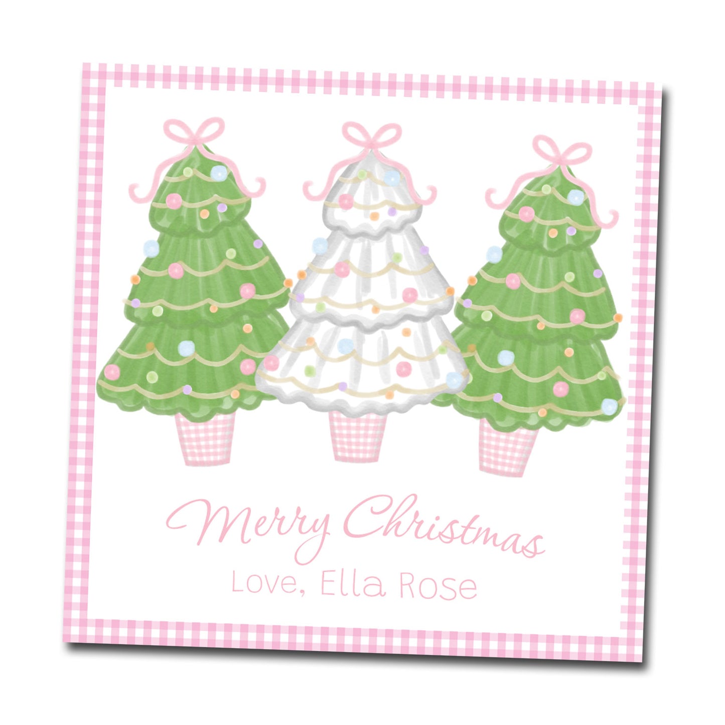 Gift Tags & Stickers - Tree Trio