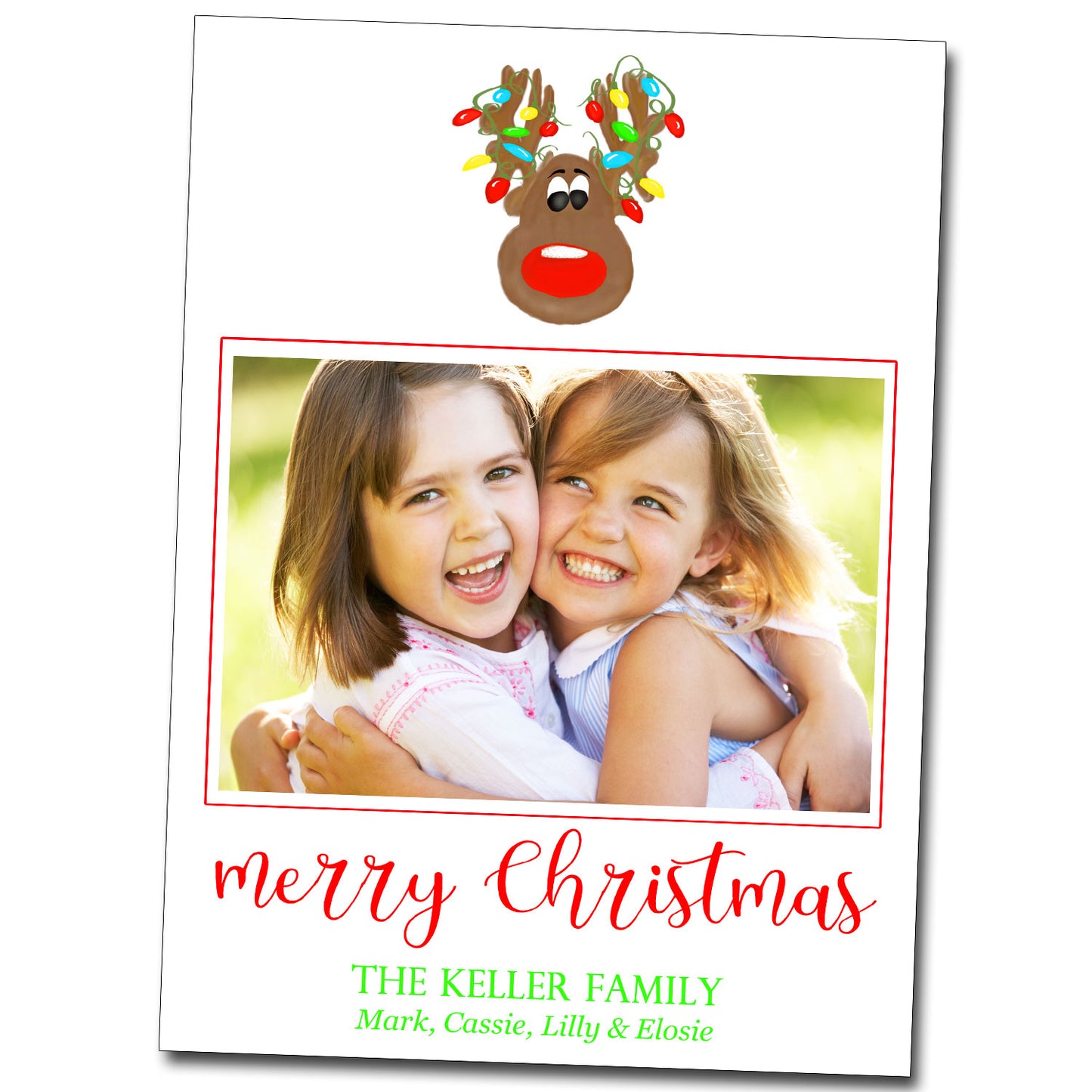 Christmas Cards - Colorful Reindeer