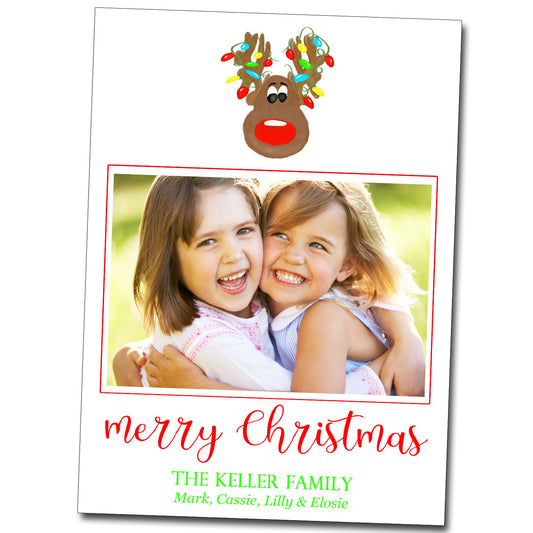 Christmas Cards - Colorful Reindeer