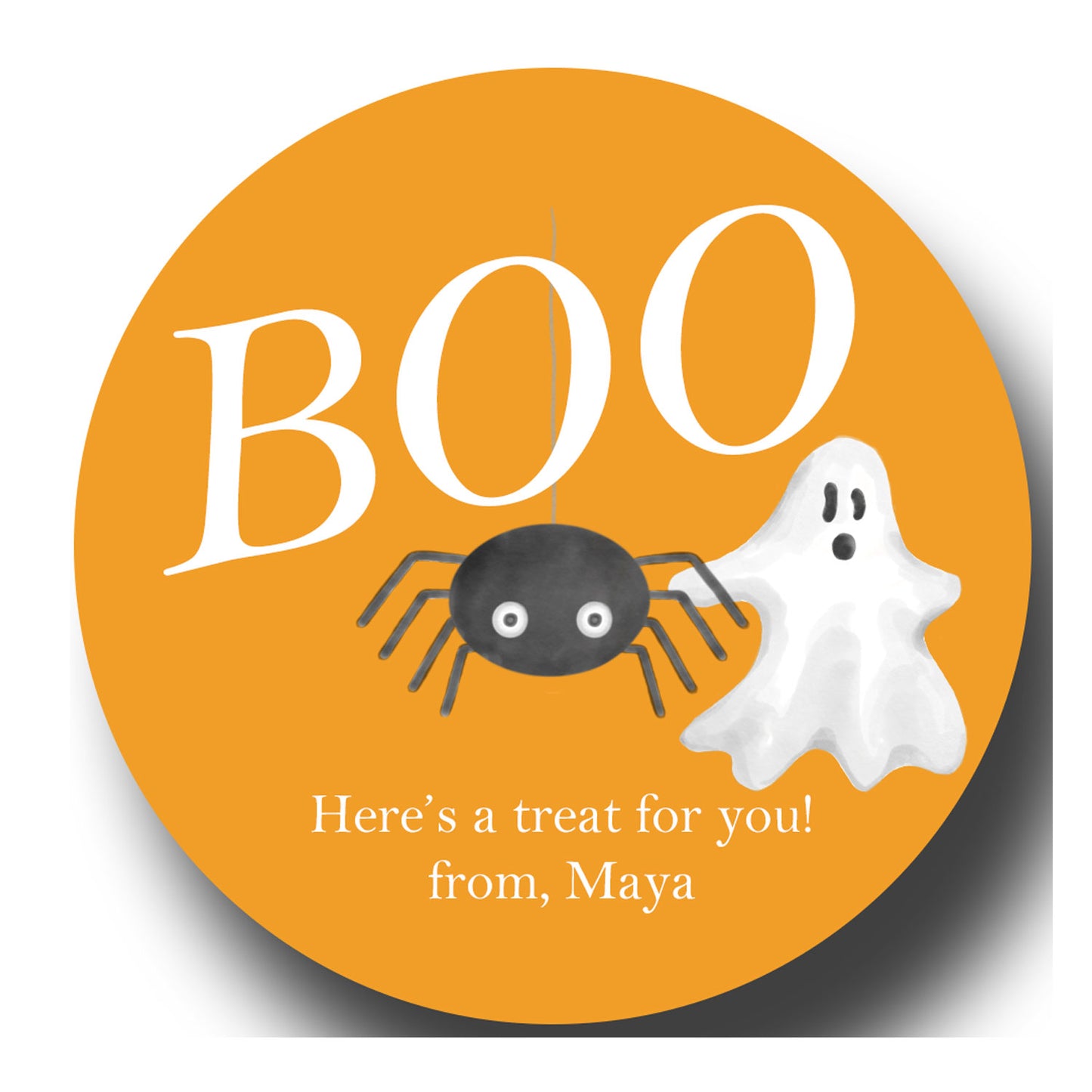 Boo Halloween Gift Tags