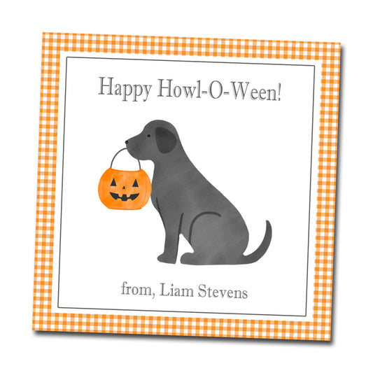 Halloween Gift Tags & Stickers -Howl-o-ween