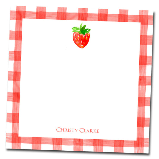 Personalized Notepad - Strawberry