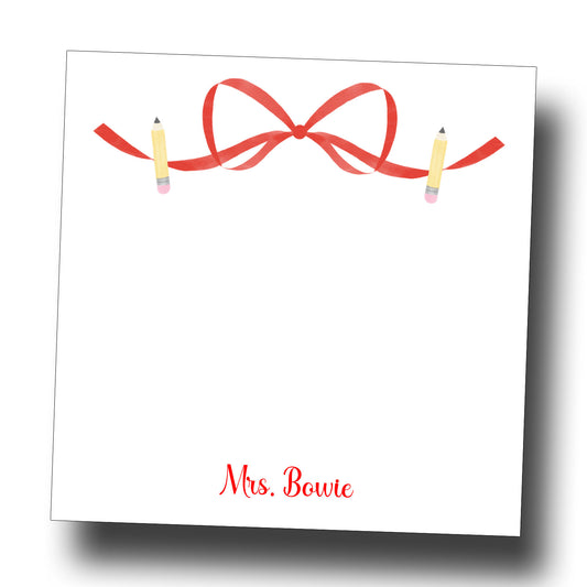 Personalized Teacher Notepad