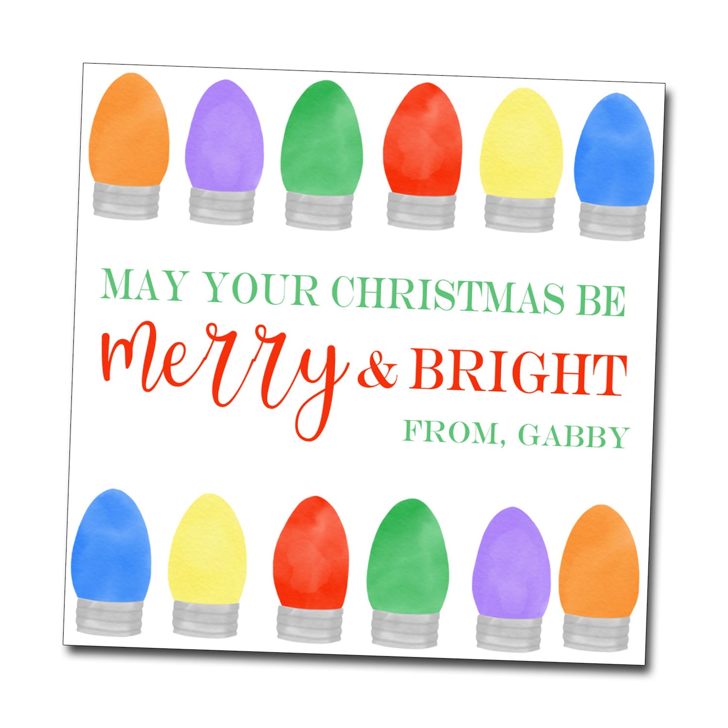 Gift Tags & Stickers - Merry & Bright