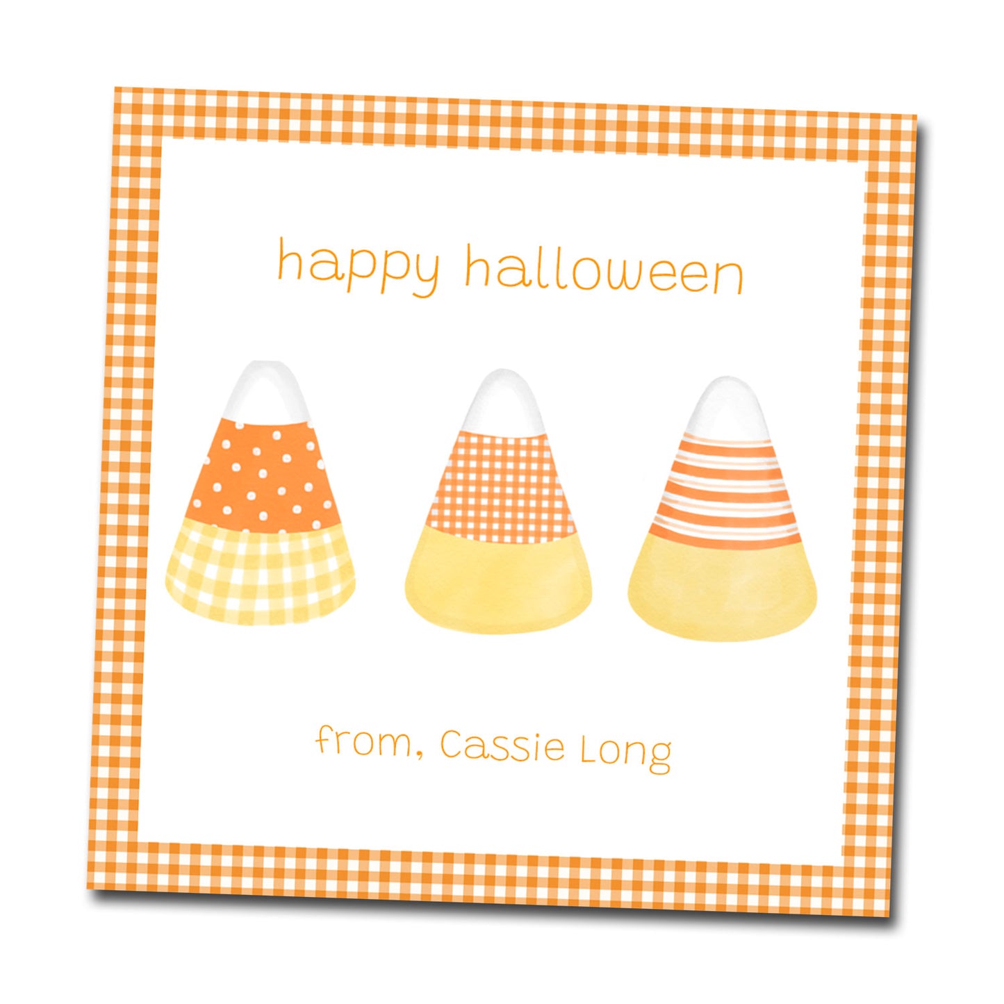Halloween Gift Tags & Stickers - Candy Corn