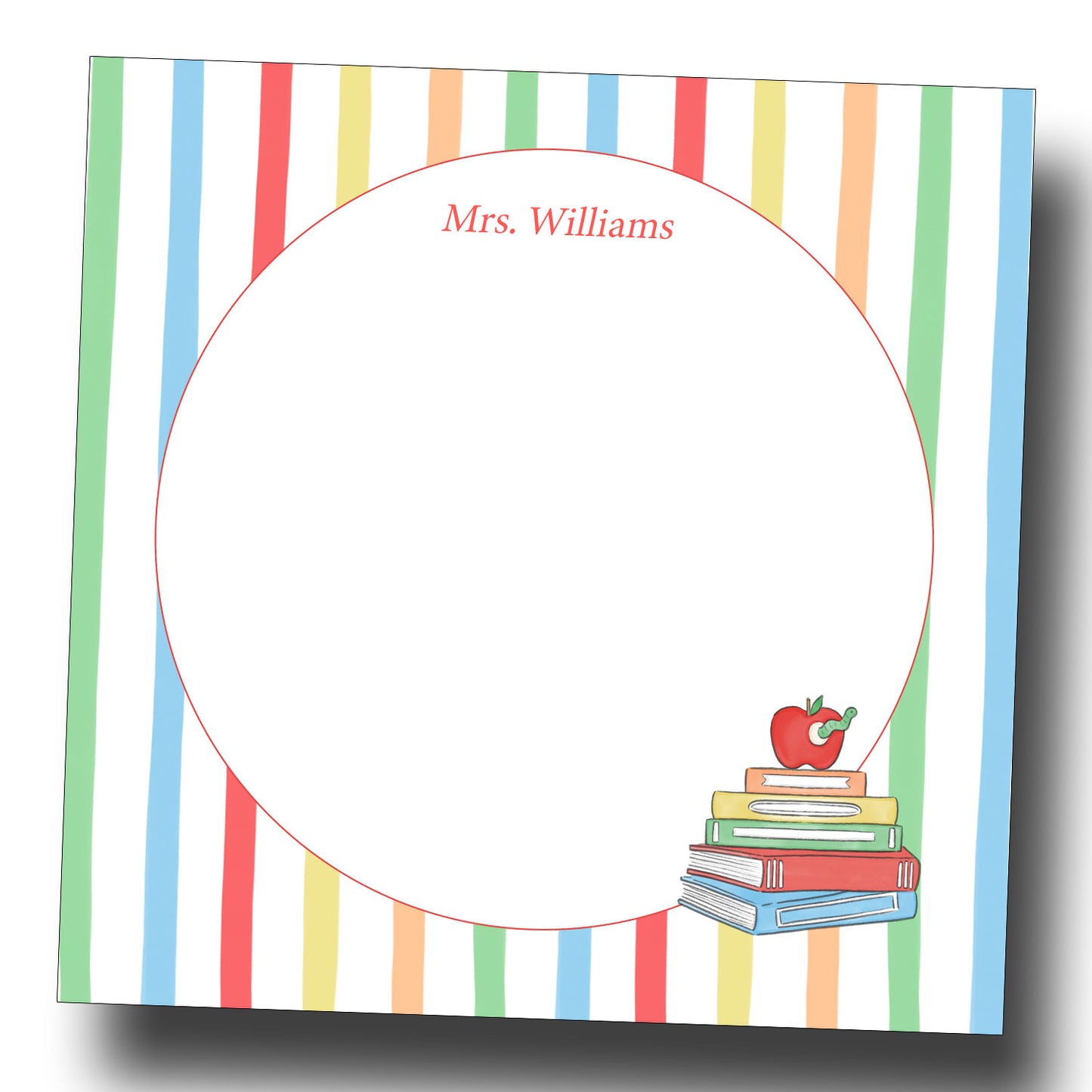 Personalized Teacher Notepad