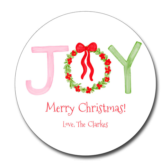 Christmas Gift Tags - JOY Round Tags
