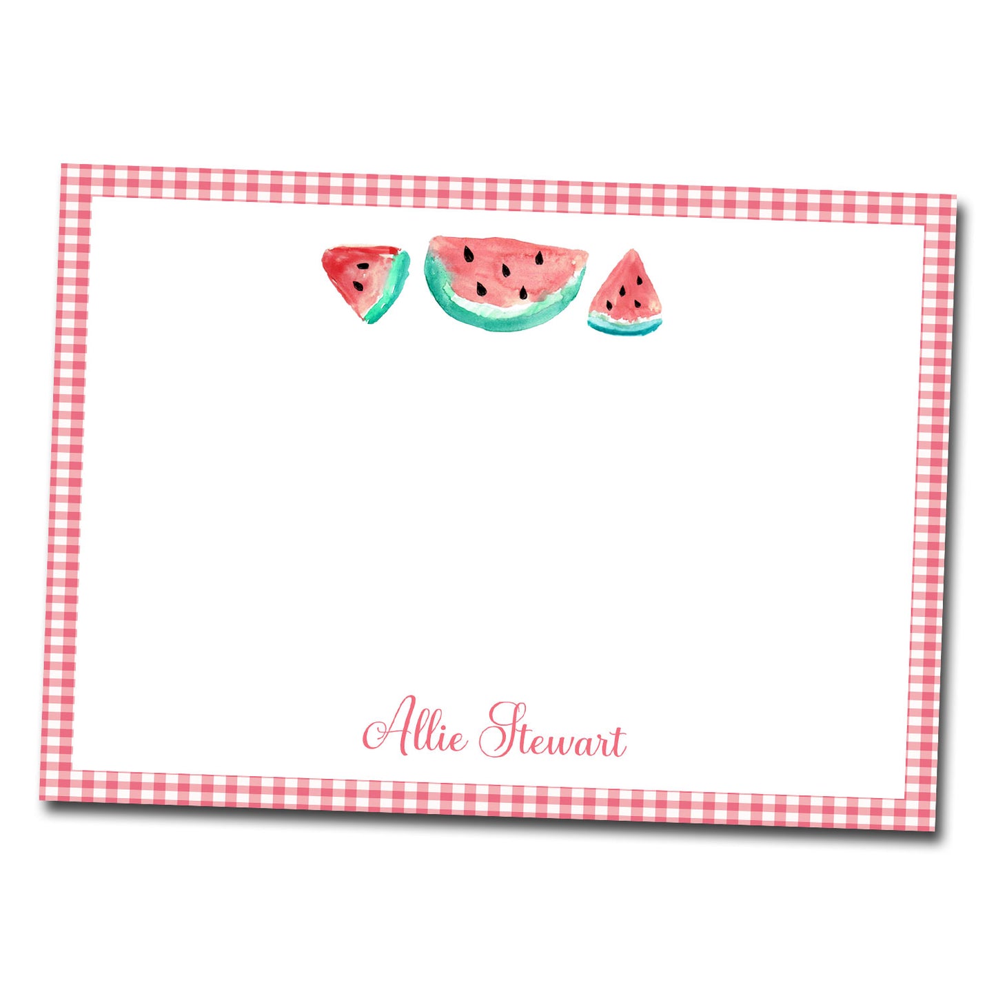 Personalized Note Cards - Watermelon