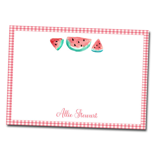 Personalized Note Cards - Watermelon