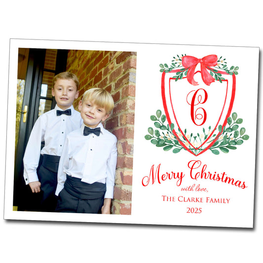 Christmas Cards - Monogram Crest
