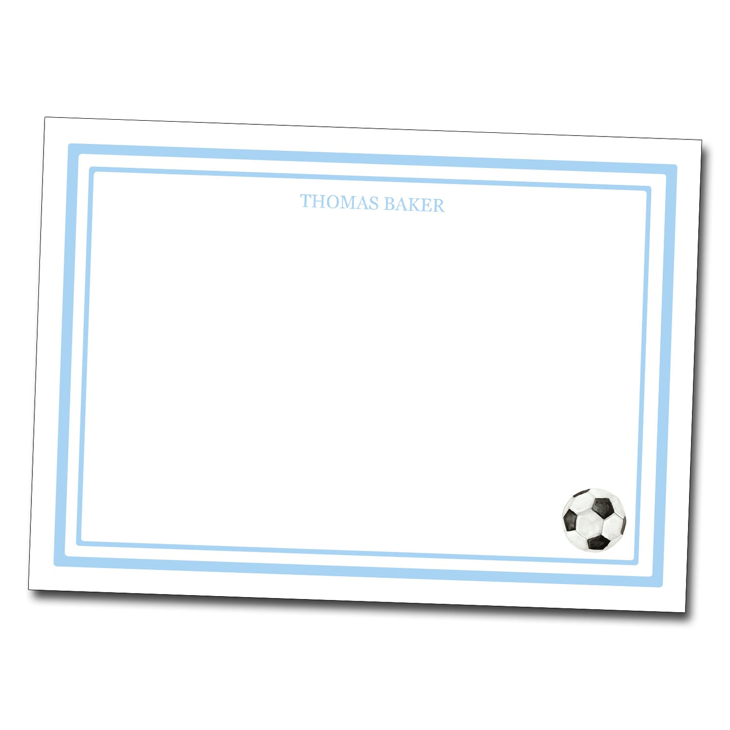 Personalized Note Cards - Soccer