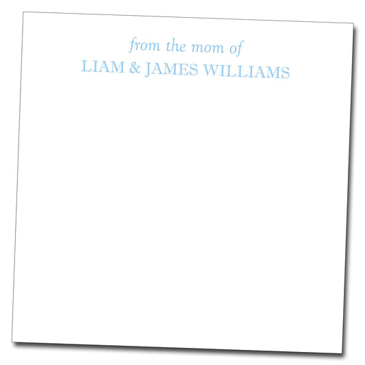 Personalized Notepad - From the Mom of
