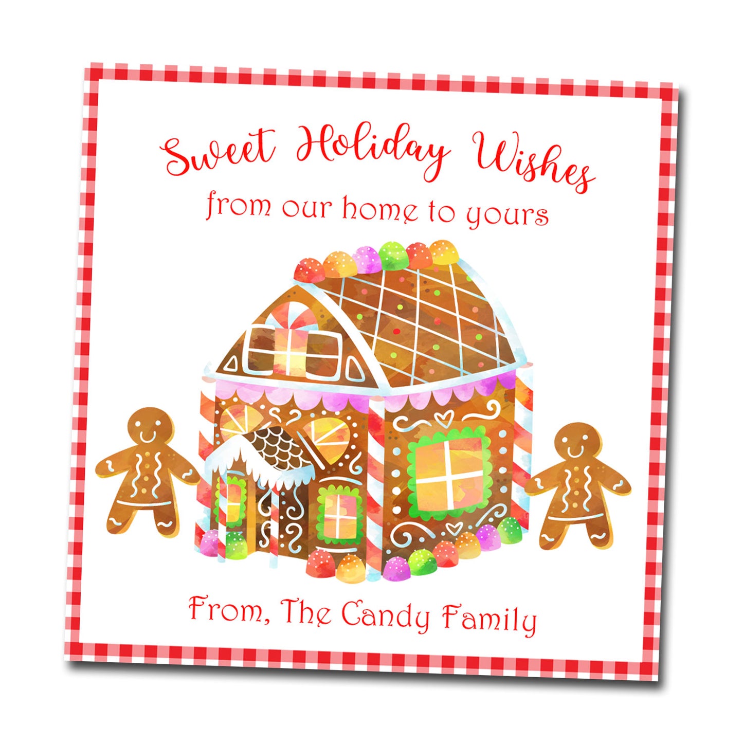 Gift Tags & Stickers - Gingerbread House