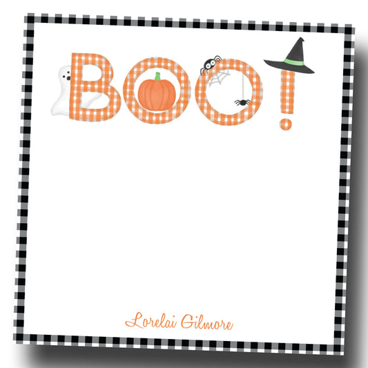 Boo Personalized Notepad