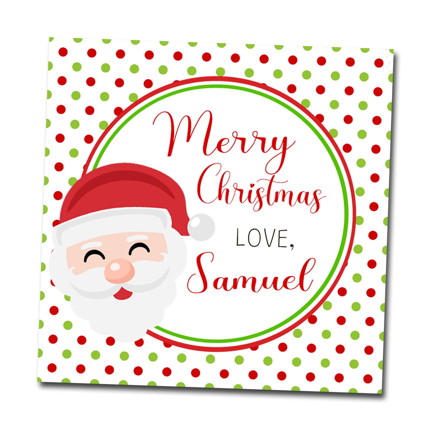 Gift Tags & Stickers - Santa