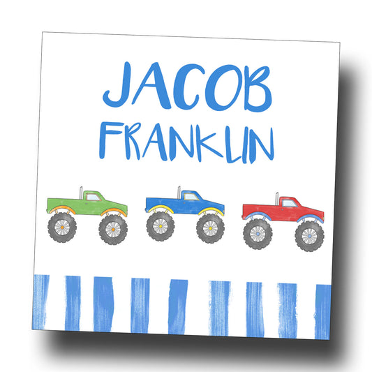Personalized Enclosure Cards - Trucks