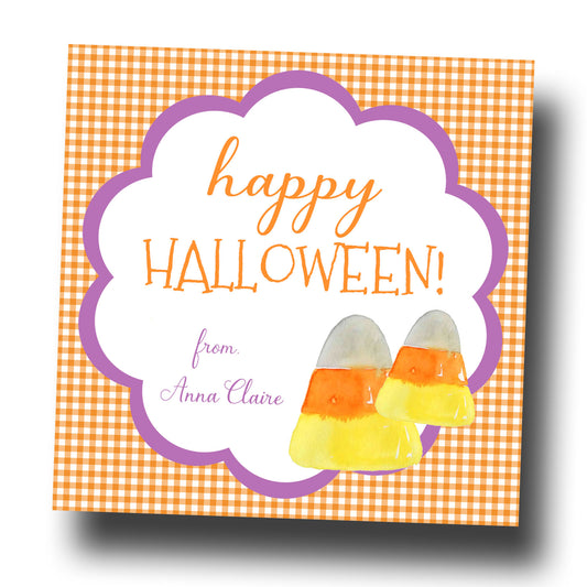 Halloween Gift Tags & Stickers - Candy Corn