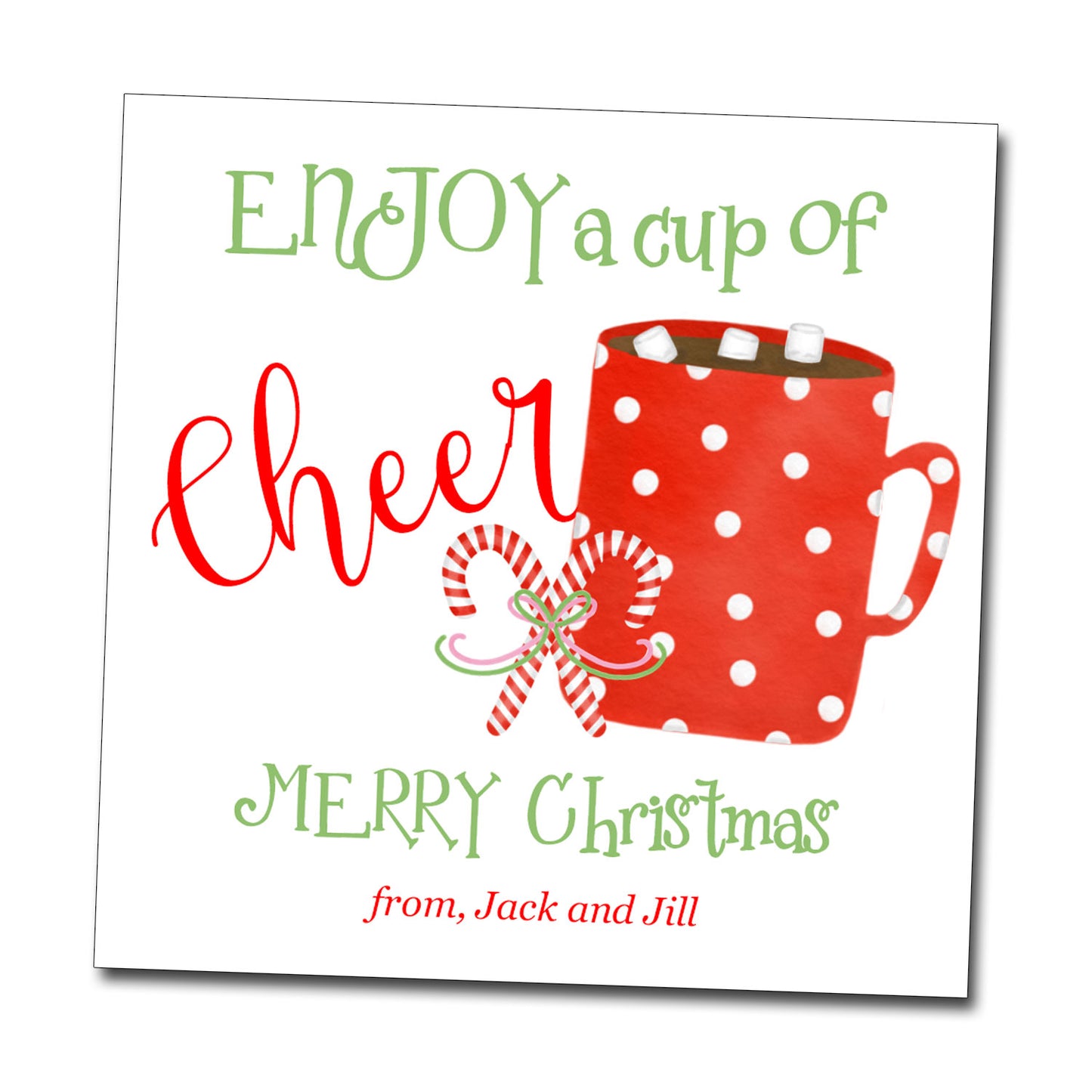 Gift Tags & Stickers - Cup of Cheer