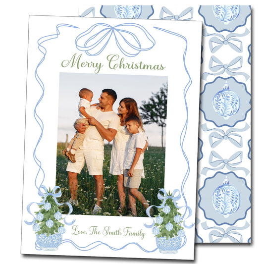 Christmas Cards - Blue Ribbon