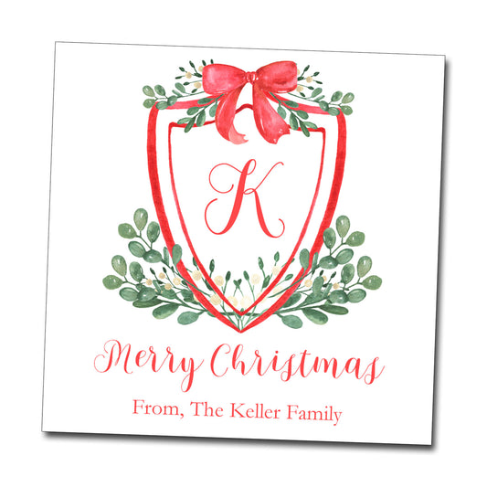 Gift Tags & Stickers - Monogram Crest