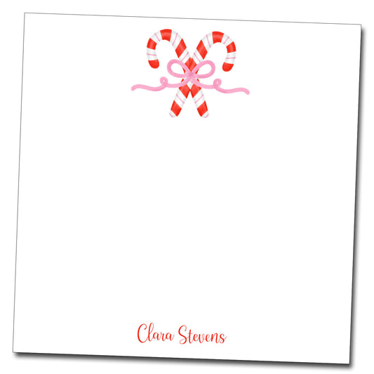 Candy Cane Notepad