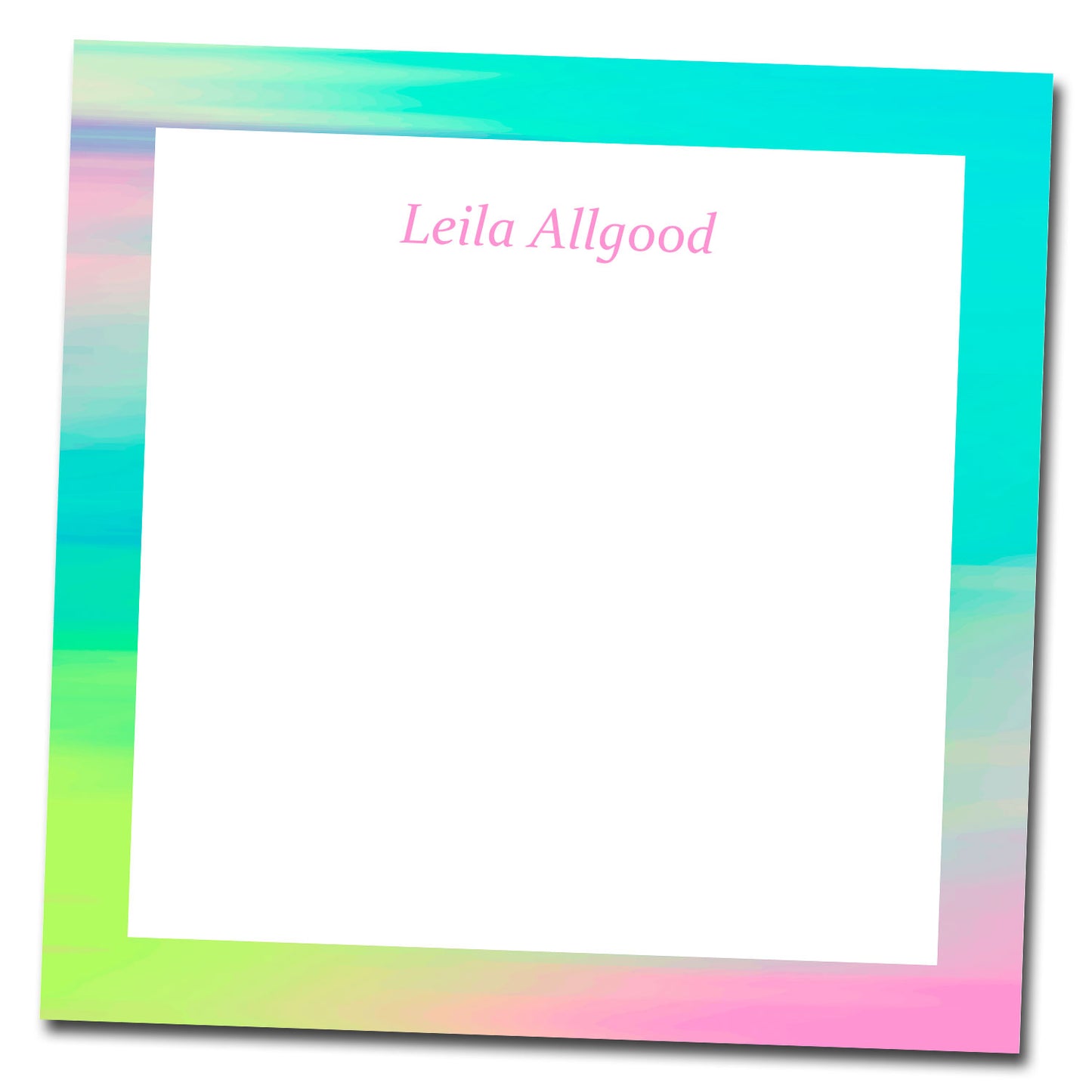 Personalized Notepad - Abstract