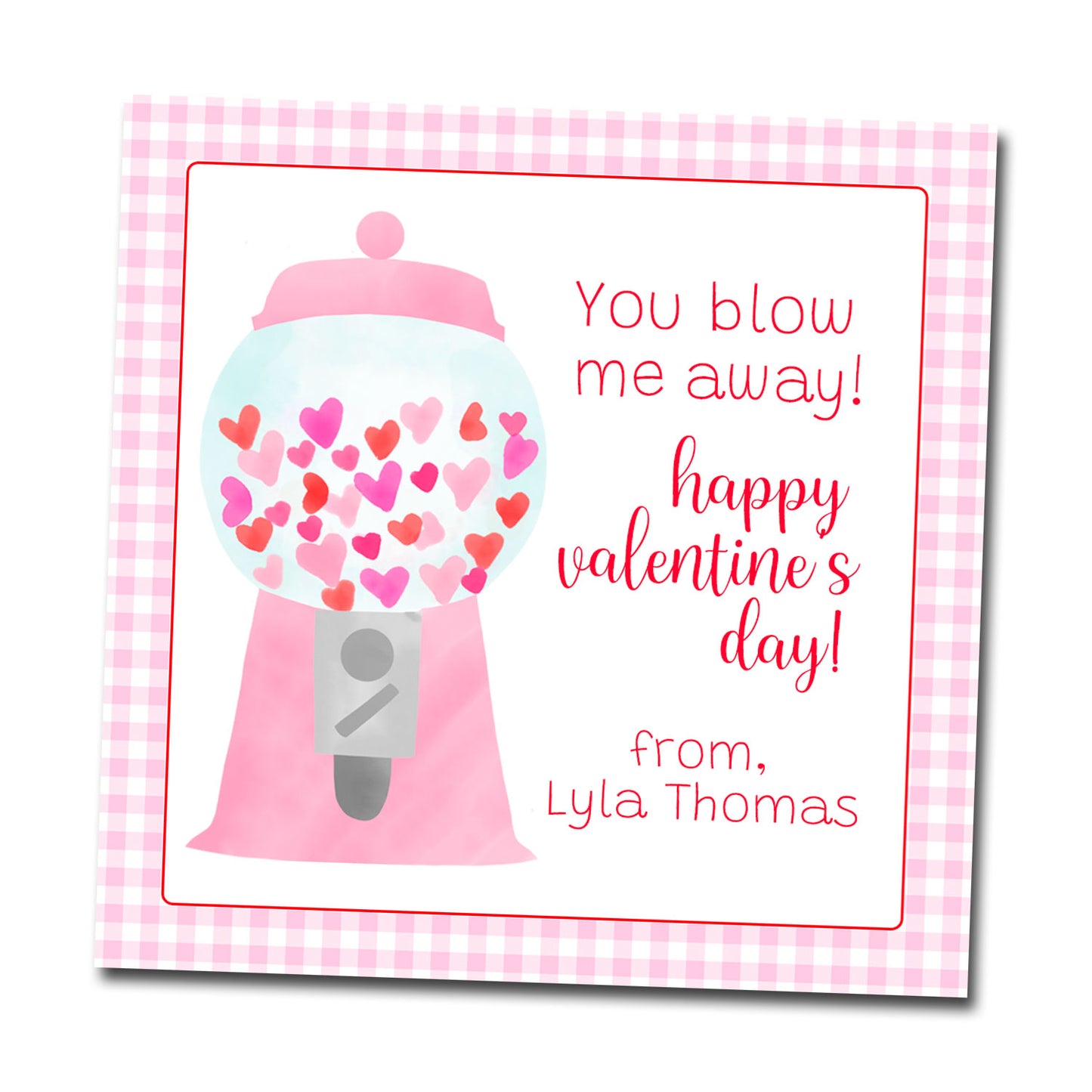 Valentine Tags & Stickers - Blow me away!