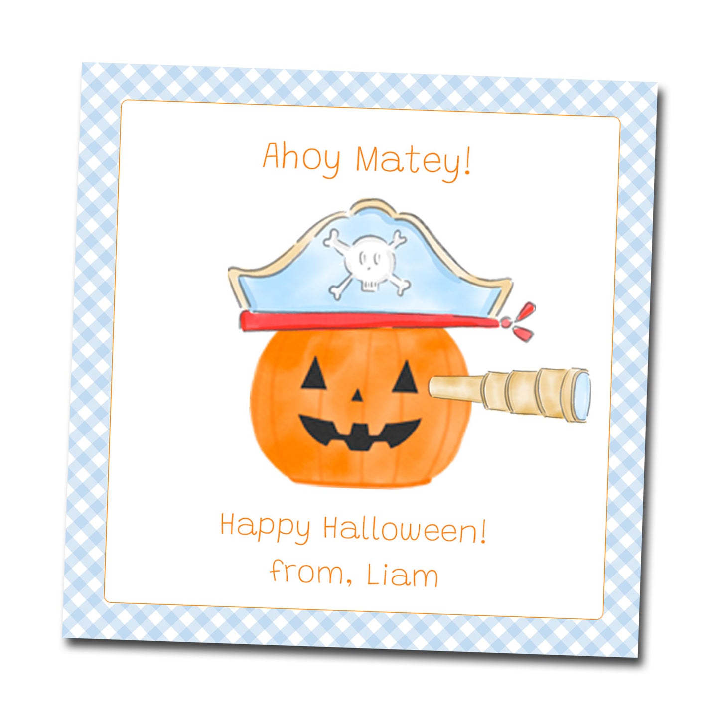 Halloween Gift Tags & Stickers - Pirate