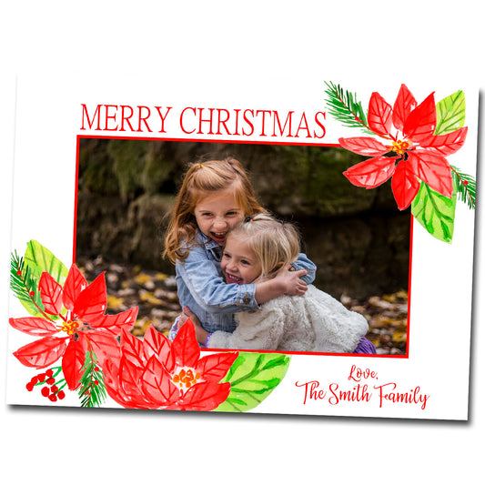 Christmas Cards - Poinsettia