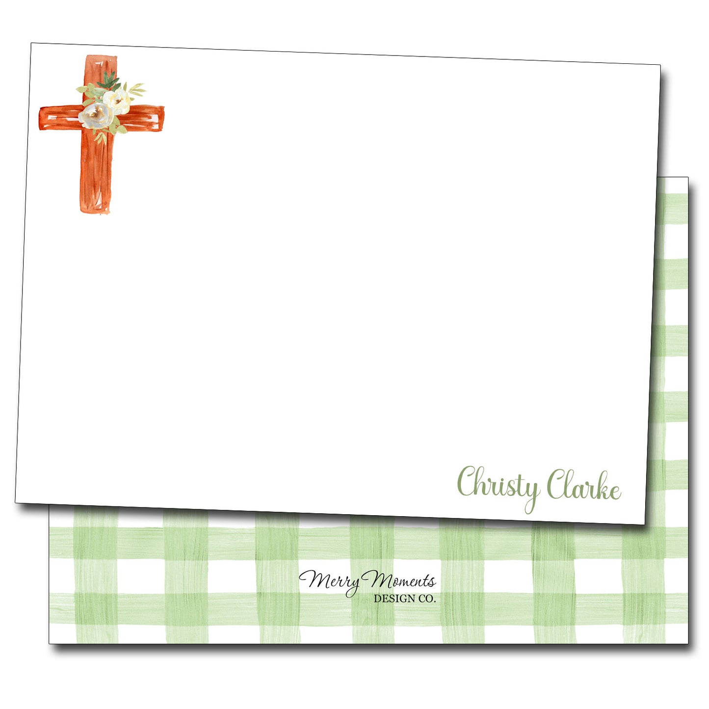 Personalized Note Cards - Cross