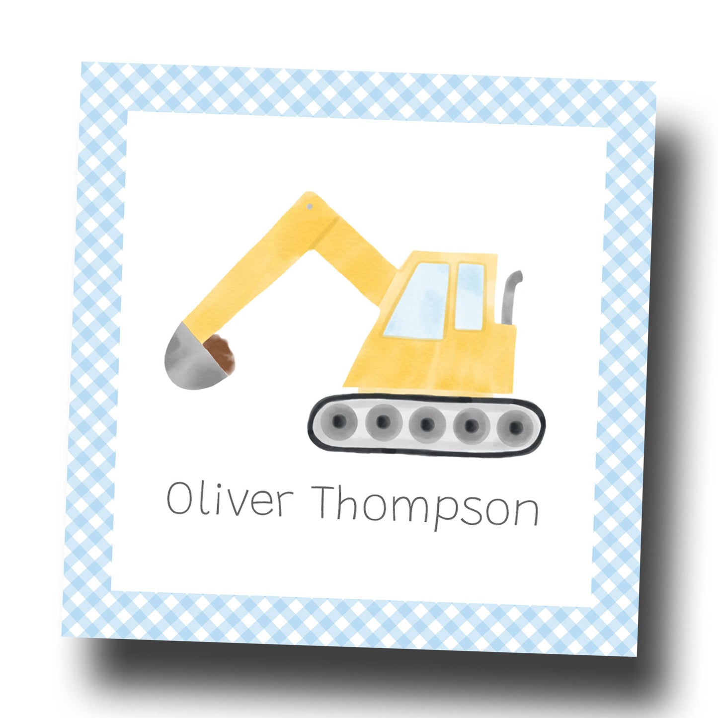 Personalized Enclosure Cards - Digger