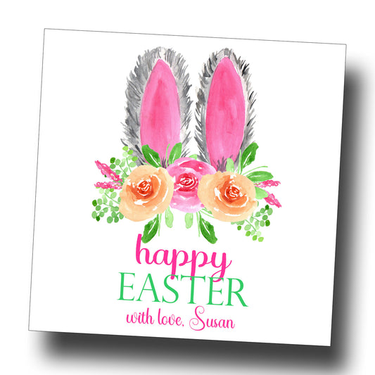 Easter Tags & Stickers - Bunny Ears