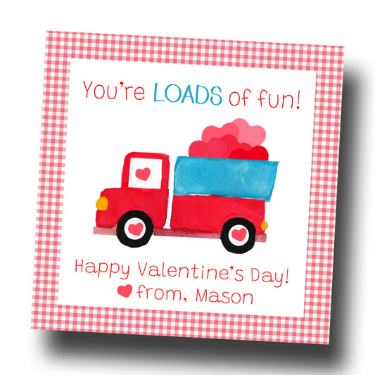 Valentine Tags & Stickers - Loads of fun