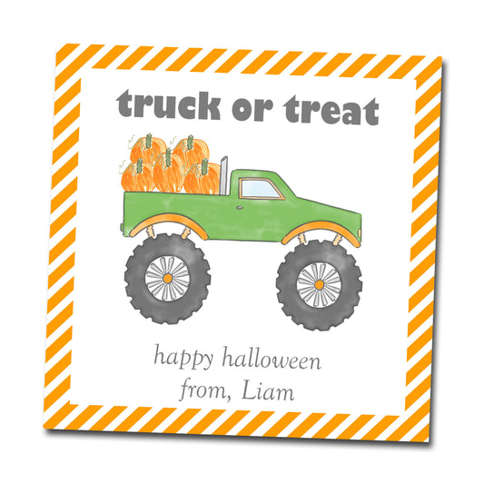 Halloween Gift Tags & Stickers - Truck or Treat