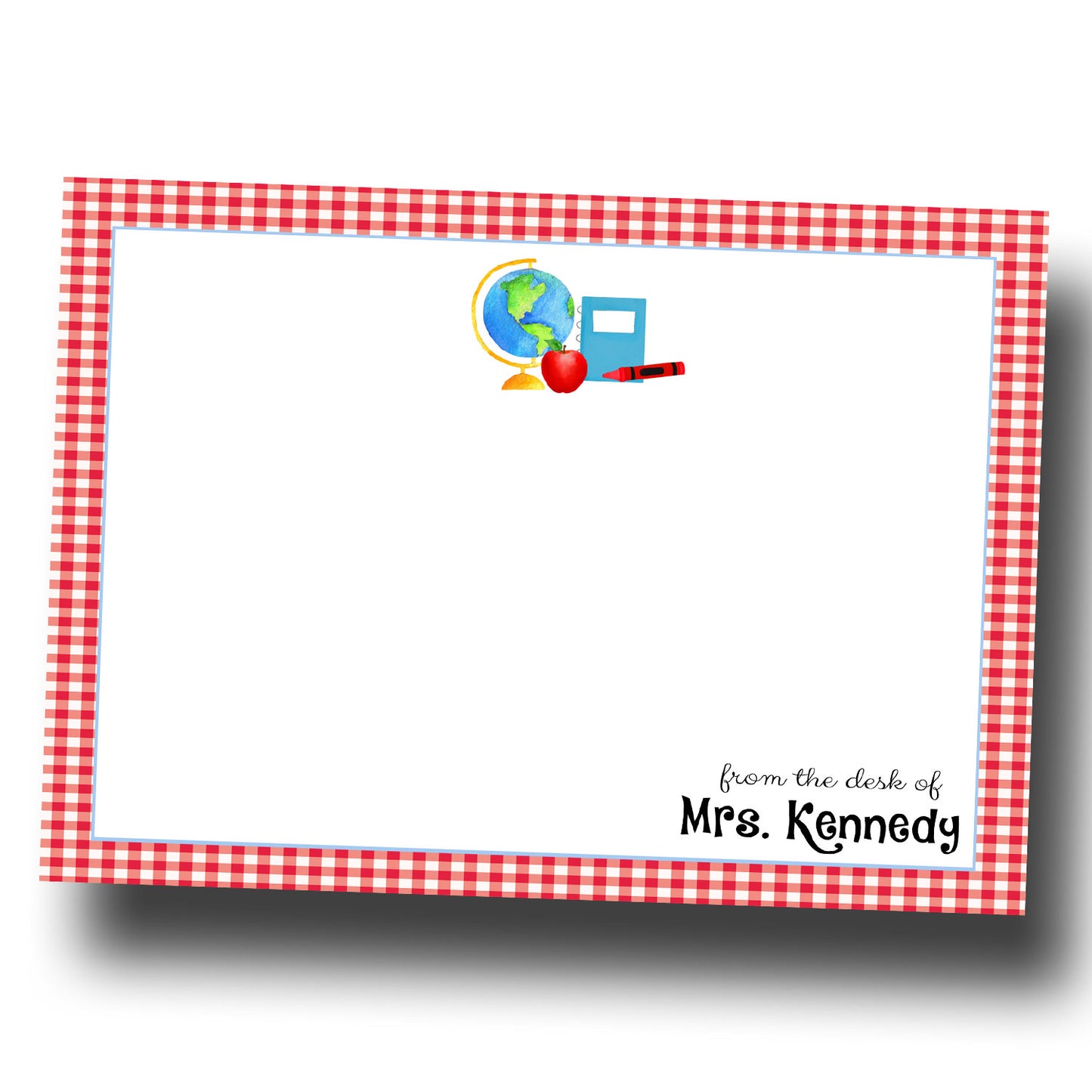Personalized Teacher Note Cards