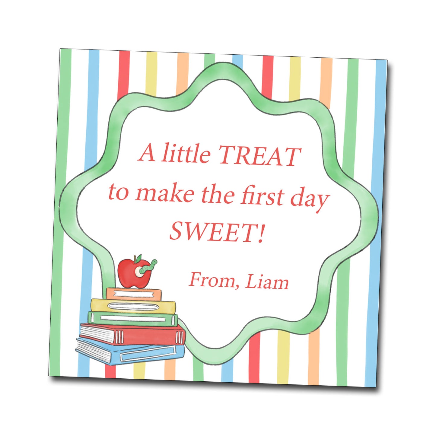 Personalized Gift Tags & Stickers, First Day Treat Tags